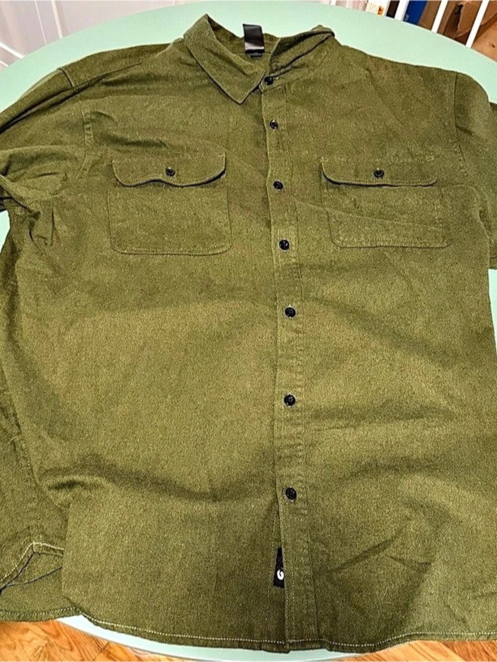 Burnside Men's Green Shirt Size 2X